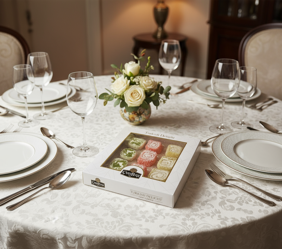 Carsibasi 프리미엄 혼합 과일 맛 롤드 딜라이트 - 300g 선물 상자