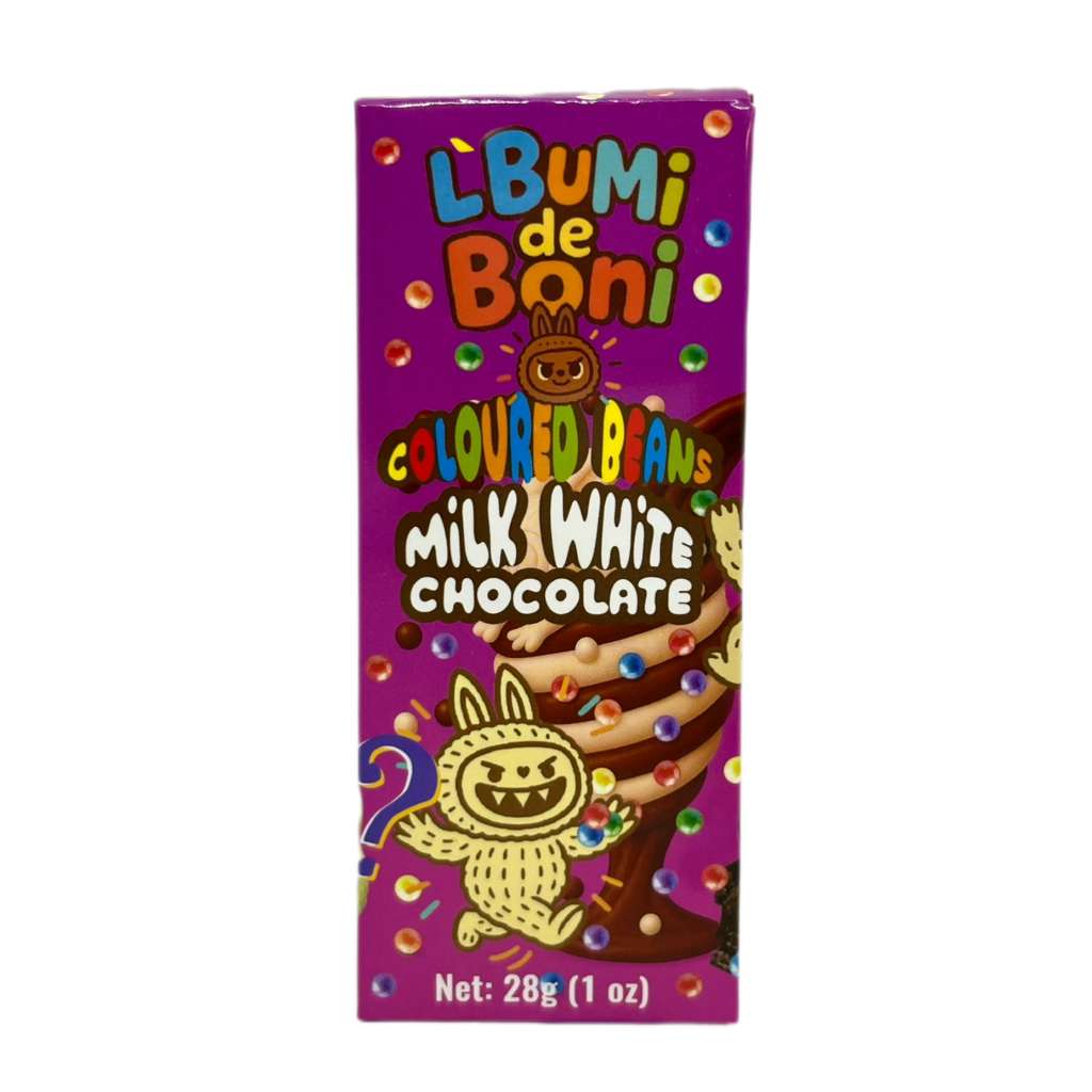 Vezir Lbumi de Boni Collectible Mystery Chocolate - Milk, White & Coloured Beans - 28g