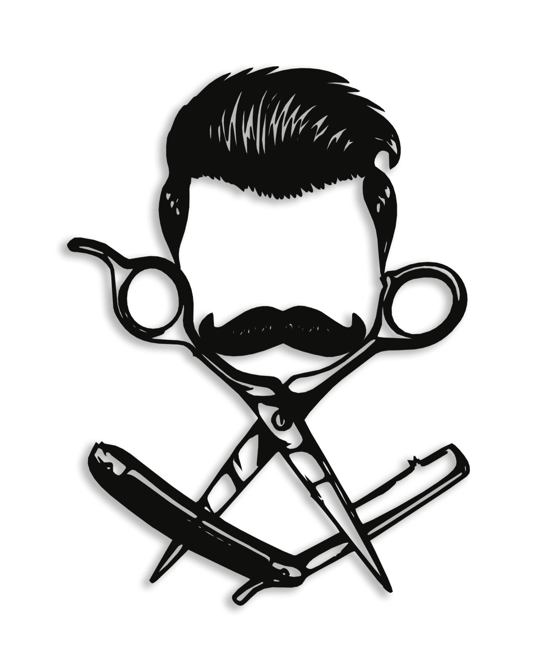 NR Dizayn | Barber Decorative Metal Wall Art - TryAladdin