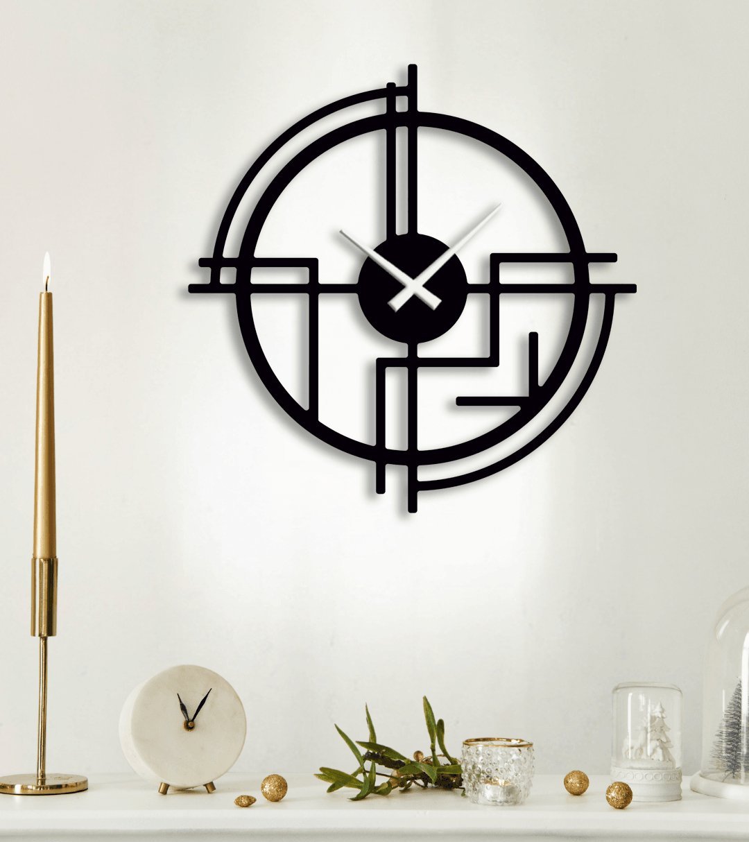 NR Dizayn | Decorative Metal Wall Clock - TryAladdin