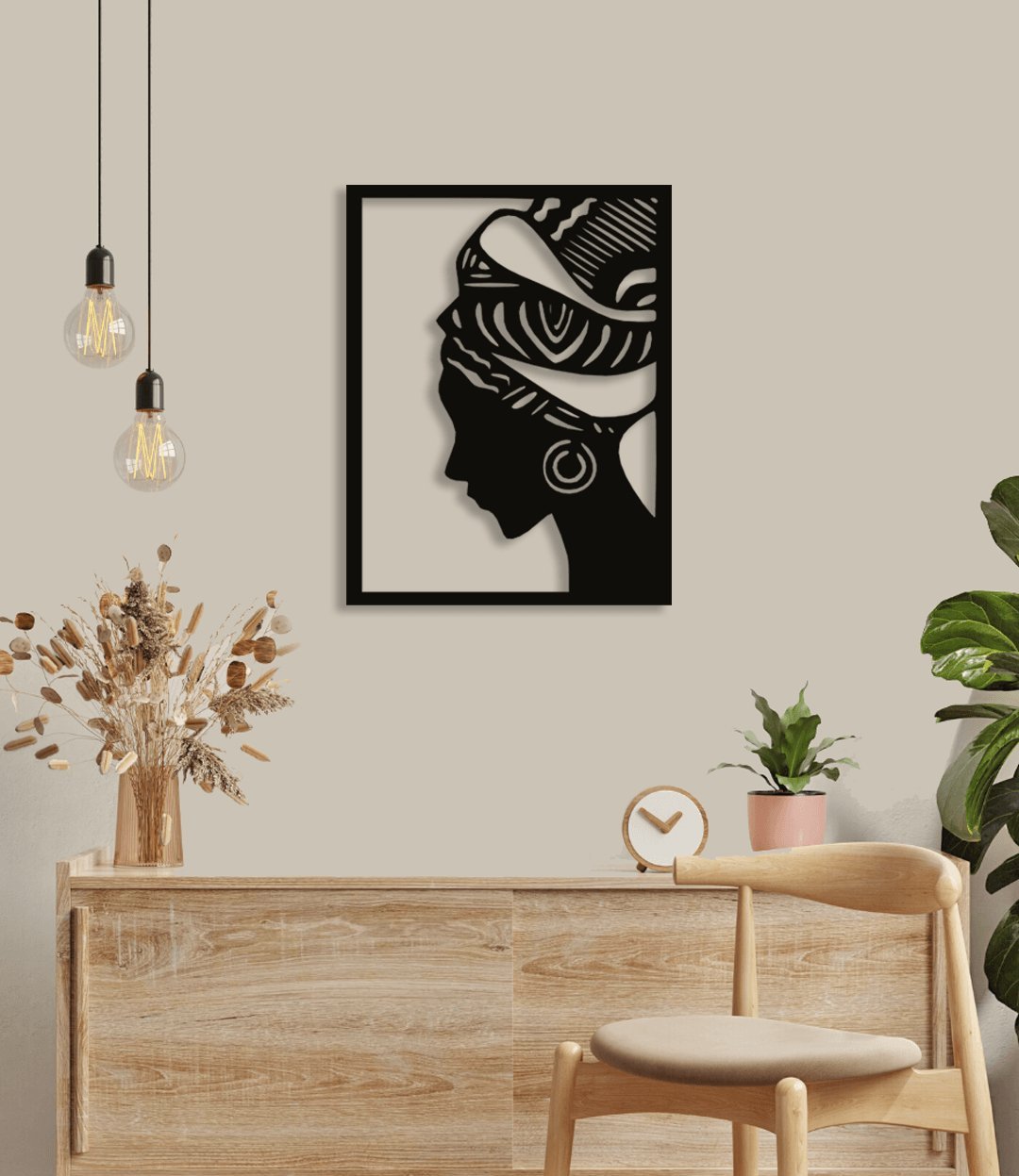 NR Dizayn | Women Decorative Metal Wall Art - TryAladdin