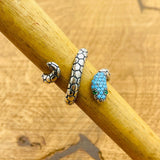 Adjustable Turquoise Snake Ring - TryAladdin