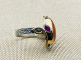 Agate Stone Ladies Silver Ring - TryAladdin