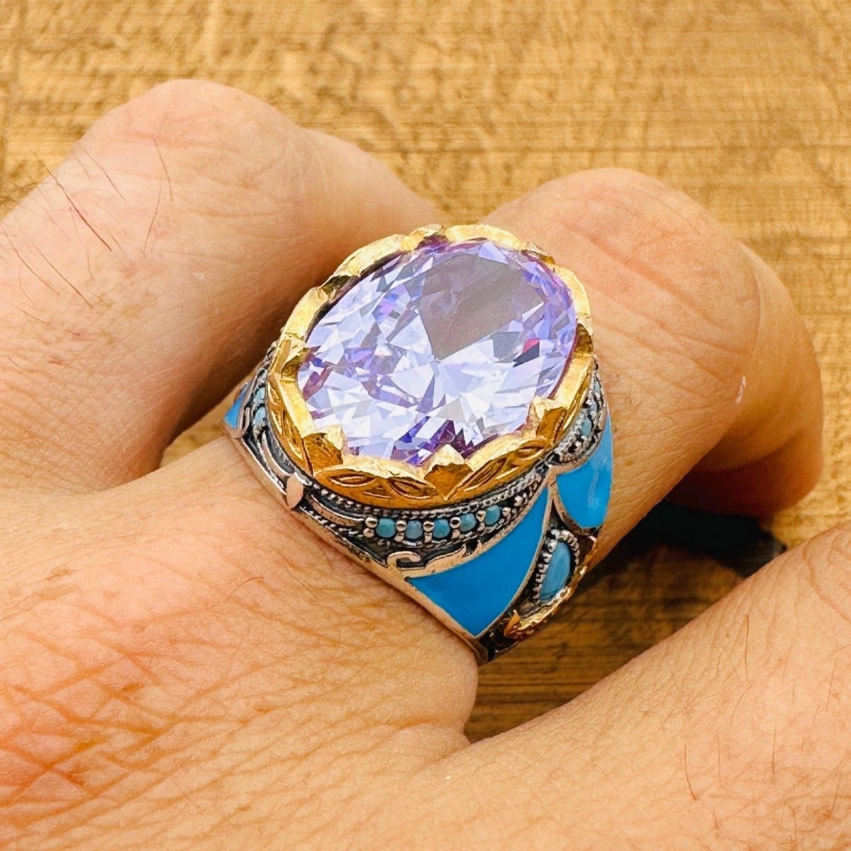 Amethyst Oval Ring Jewelry - TryAladdin