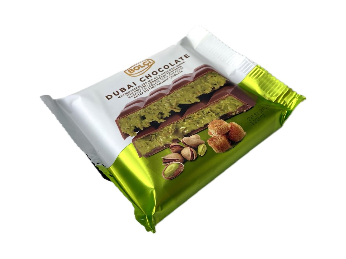 Antep Pistachio & Kadayif Dubai Chocolate Bar - Unique Middle Eastern Delight - TryAladdin