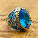 Aquamarine Oval Ring - TryAladdin