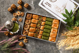 Asi | Assorted Pistachio and Walnut Baklava in Gift Metal Box - TryAladdin