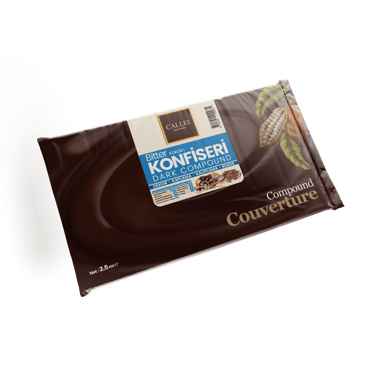 Callei Professional Dark Confectionery Chocolate Compound - 2.5kg - TryAladdin