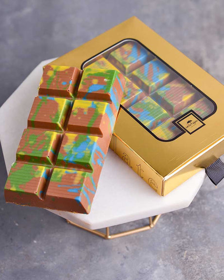 Dubai Luxury Chocolate Bar with Tahini, Kadayif & Antep Pistachios - Gourmet Delight - TryAladdin