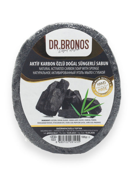 Dr. Bronos | Activated Carbon Soap with Sponge - TryAladdin