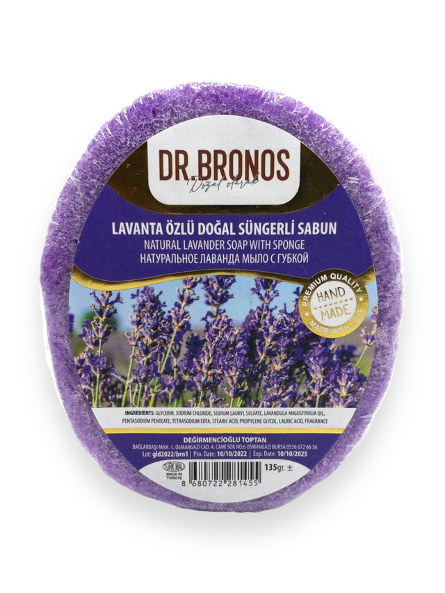 Dr. Bronos | Natural Lavander Soap with Sponge - TryAladdin