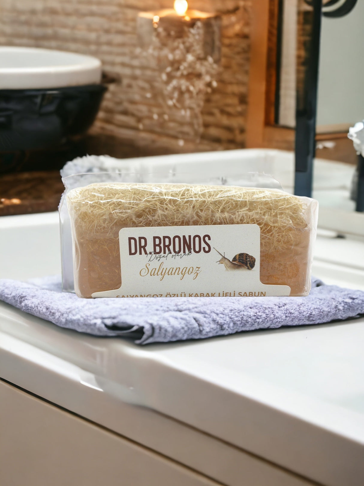 Dr. Bronos | Snail Soap with Natural Pumpkin Loofah - TryAladdin