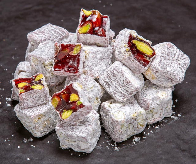 Hafiz Mustafa 1864 | Turkish Delight Pomegranate with Pistachio Wick (1 KG) - TryAladdin