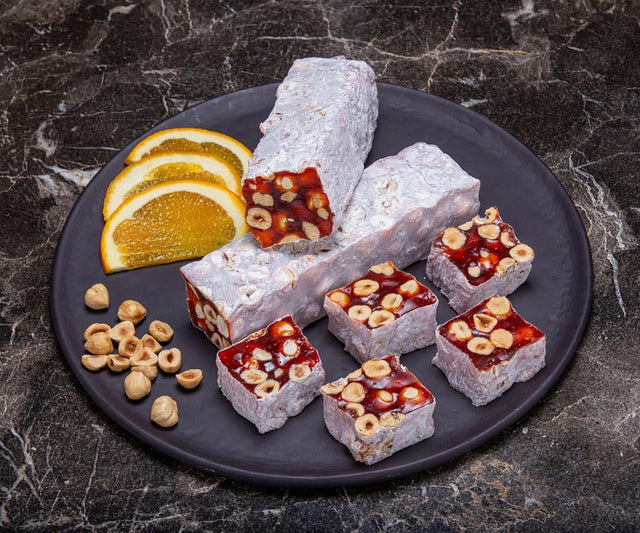 Hafiz Mustafa 1864 | Turkish Delight with Orange Hazelnut Croquant (1 kg) - TryAladdin