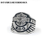 Harley Davidson Motorcycle Signet Ring - TryAladdin