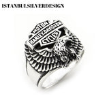 Harley Davidson Silver Ring - TryAladdin