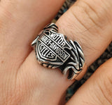 Harley Davidson Sterling Silver Ring - TryAladdin