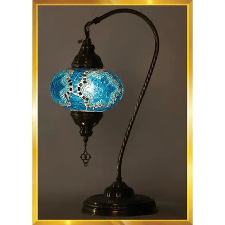 HND Handicraft | Handmade Swan Neck Mosaic Lamp - TryAladdin