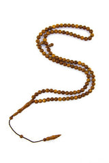 Kuka Wood Tasbih - 99 Beads - 8 mm Brown - TryAladdin