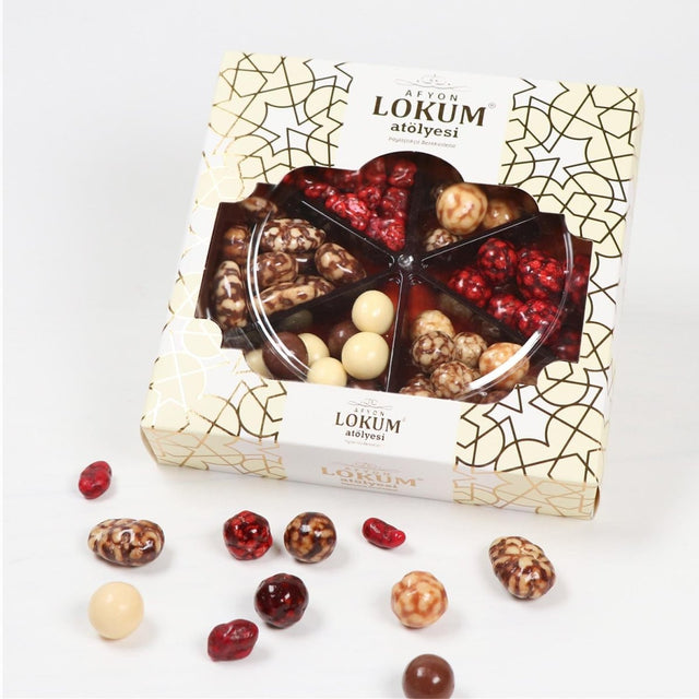 Lokum Atolyesi | Assorted Chocolate Dragees (Blackberry, Quince, Almond, Hazelnut) - TryAladdin