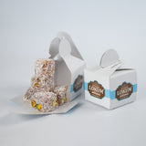 Lokum Atolyesi | Mini Double Roasted Turkish Delight with Pistachios and Coconut Coated (In 10 Single Boxes) - TryAladdin