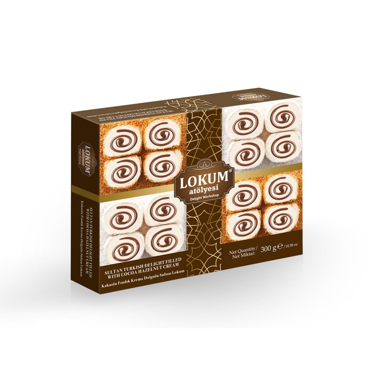 Lokum Atolyesi | Sultan Turkish Delight with Cocoa and Hazelnut Cream Filling - TryAladdin