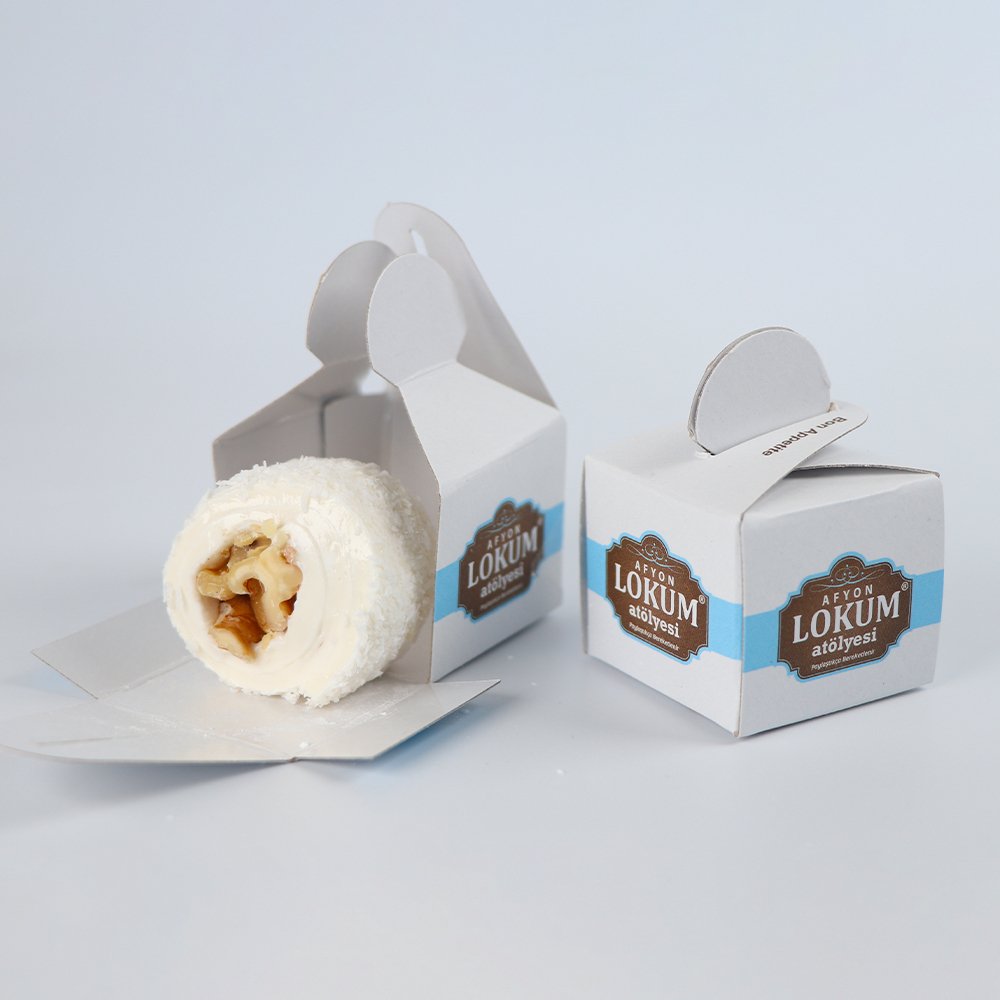 Lokum Atolyesi | Sultan Wrapped Turkish Delight with Walnuts (In 10 Single Boxes) - TryAladdin