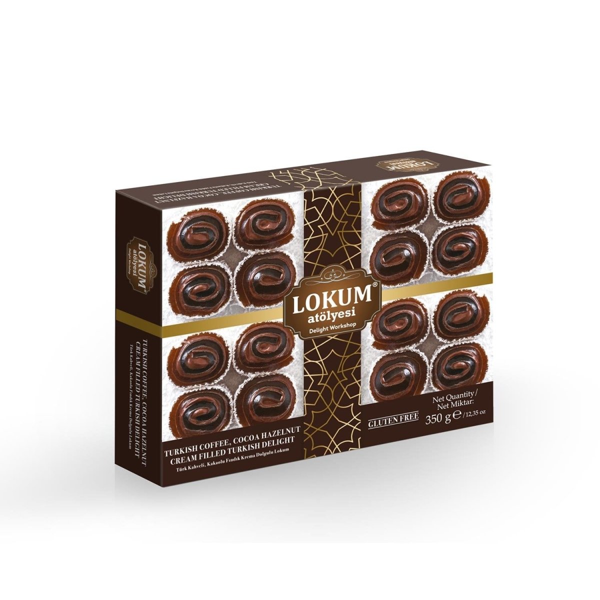 Lokum Atolyesi | Turkish Delight with Coffee, Cocoa, and Hazelnut Cream - TryAladdin