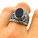 Men's Double Head Eagle Turkish Ottoman Style Sterling Silver Ring - TryAladdin