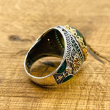 Men's Green Topaz Ring - TryAladdin