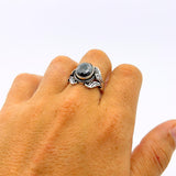 Men's Handmade Onyx Silver Ring - TryAladdin