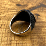 Men's Helmet Onyx Ring - TryAladdin