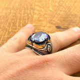 Men's Mystic Topaz Ring - TryAladdin