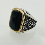 Men's Natural Black Onyx Gemstone Ring - TryAladdin