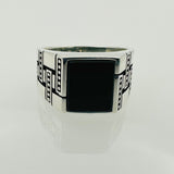 Men's Natural Black Onyx Gemstone Ring - TryAladdin