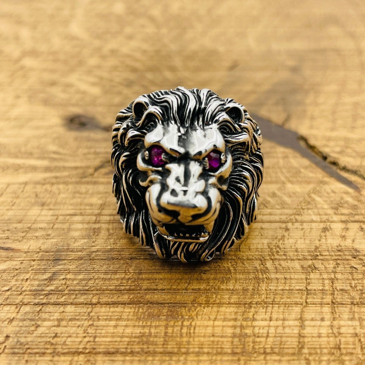 Men's Silver Lion Ring - TryAladdin