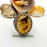 Men’s Yemeni Aqeeq Agate Ring - TryAladdin