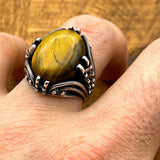 Men's Yemeni Aqeeq Ring - TryAladdin