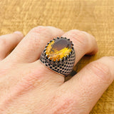 Multi - Color Zultanite Stone Men's Ring - TryAladdin