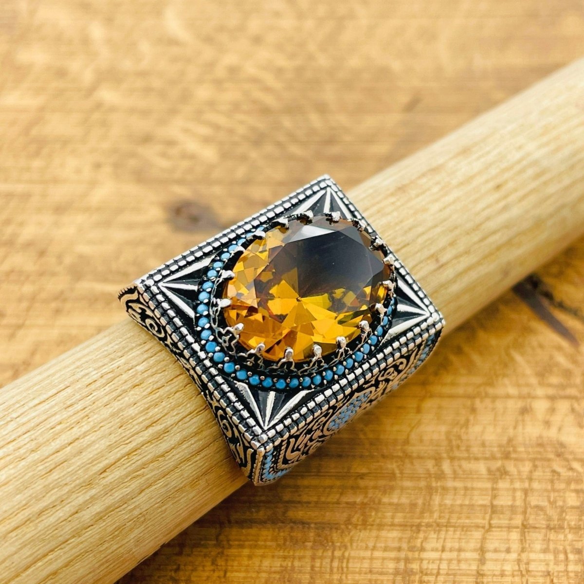 Multi Color Zultanite Stone Men's Ring - TryAladdin