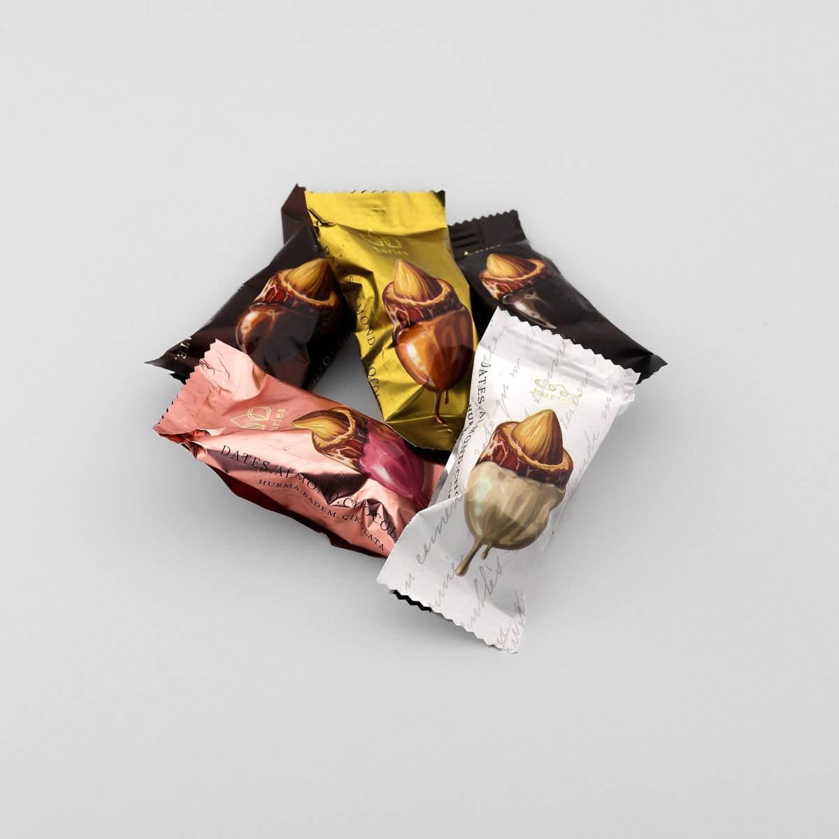 Musfik | Belgian Chocolate Covered Dates with Almond Mix 500g - TryAladdin