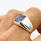 Mystic Topaz Men's Ring - TryAladdin