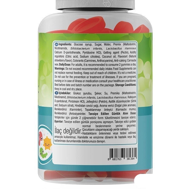 Nature's Supreme Gummies Probiotic 60 Chewable Form - TryAladdin