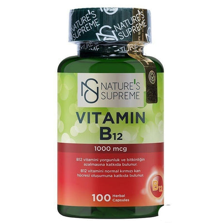 Nature's Supreme Vitamin B12 1000 Mcg 100 Tablets - TryAladdin