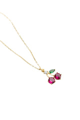 Nereze | Gold Plated Cherry Necklace - TryAladdin