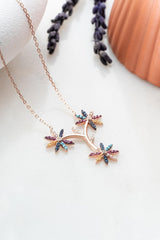 Nereze | Mix Stone 3 - Piece Wildflower Necklace - TryAladdin