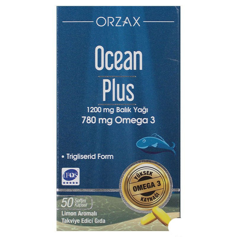 Ocean Plus Omega 3 1200 mg 50 Tablets - TryAladdin