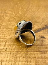 Onyx Silver Ring - TryAladdin