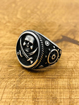 Pirate Skull Silver Ring - TryAladdin