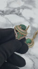 Istanbul Jewelry | Malachite Ottoman Style Handmade Silver Jewelry Set